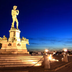 Statue of David, located in Micheal Angelo Park Florence, Italy